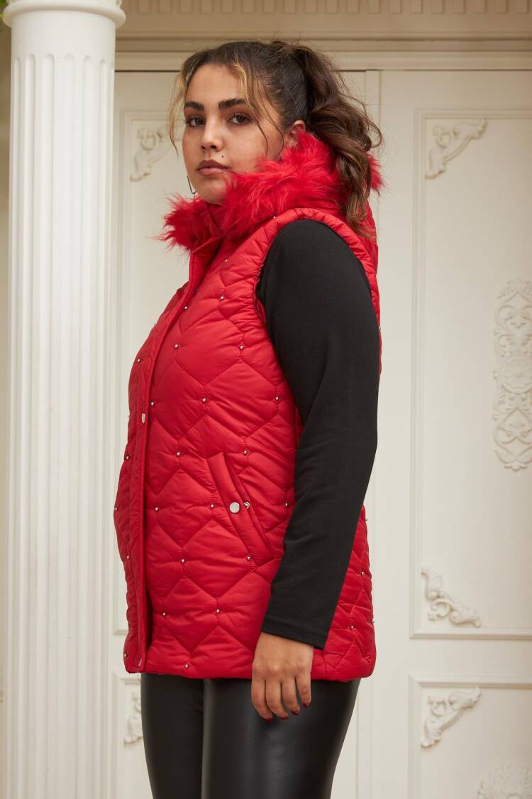 Quilted Casual Sport Plus Size Vest