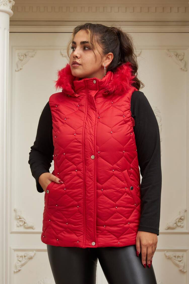Quilted Casual Sport Plus Size Vest