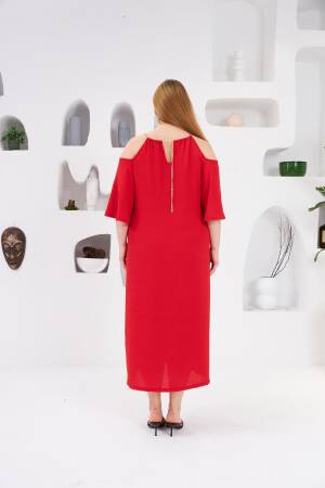Plus Size Elegant Off Shoulder Neck Shift Dress