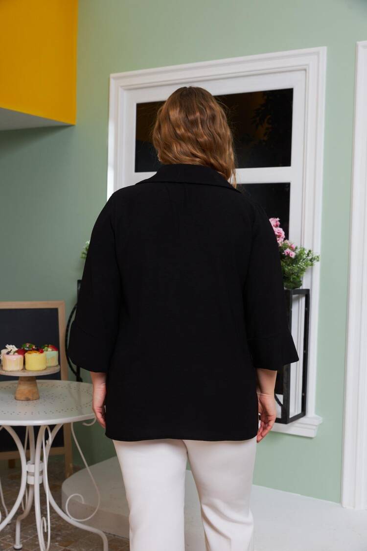 Modest Plus Size Elegant Blouse