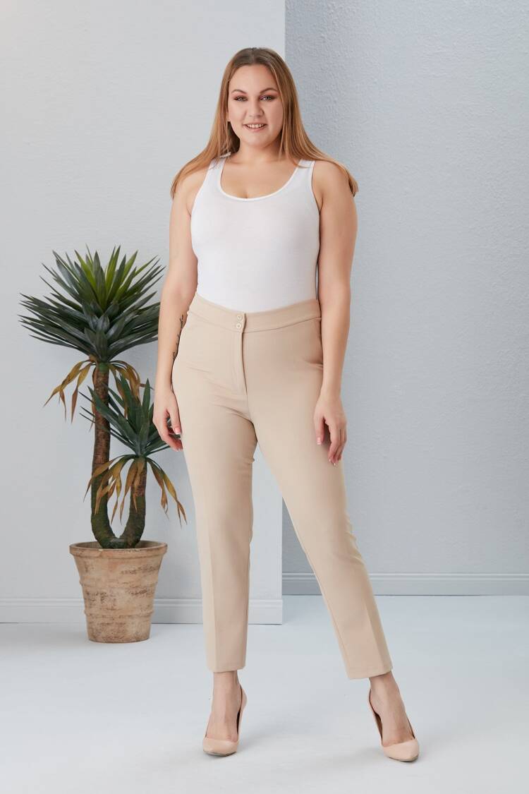 Plus SizeFabric Pants