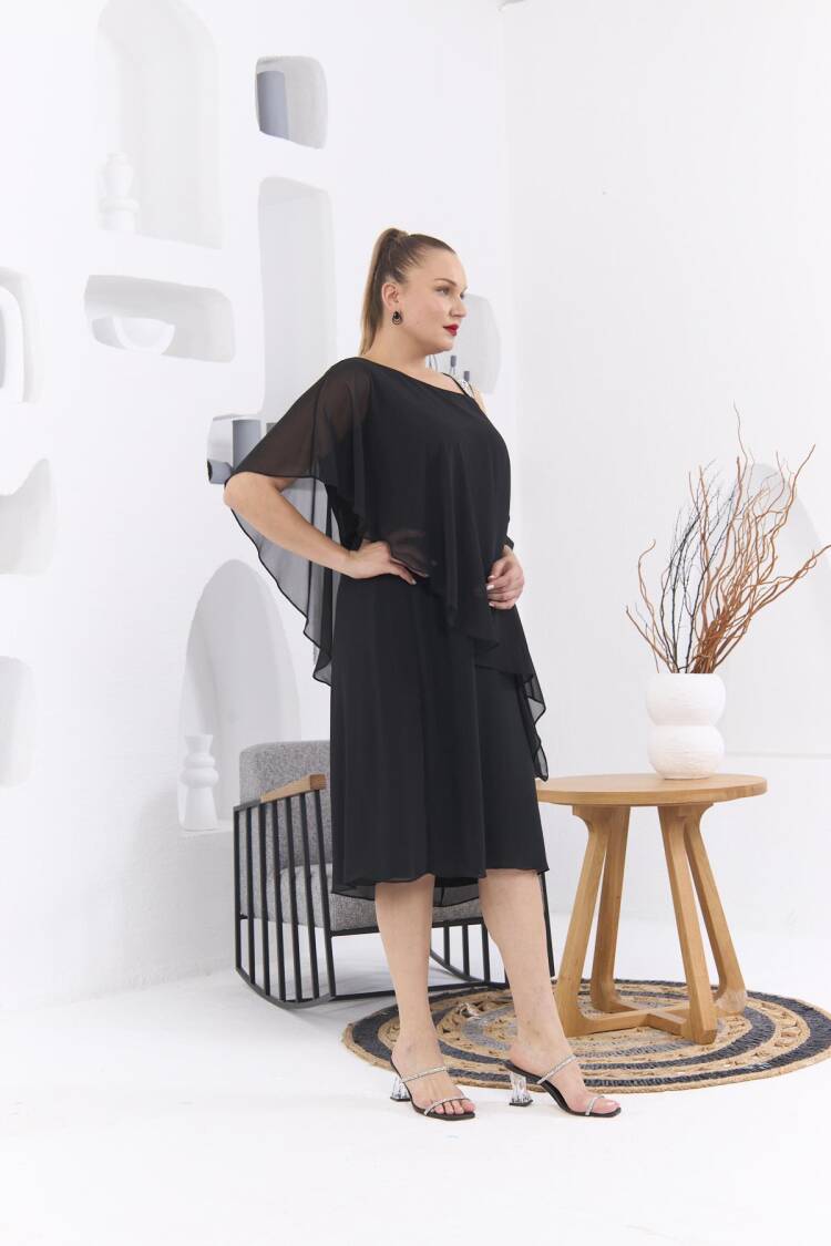 Elegant Plus Size Sleeveless Shift Dress
