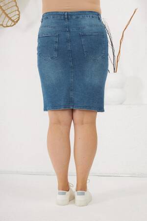 Casual Plus Size Pencil Midi Skirt