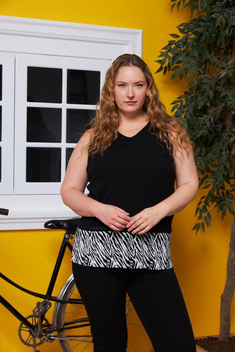 Black Plus Size Blouse