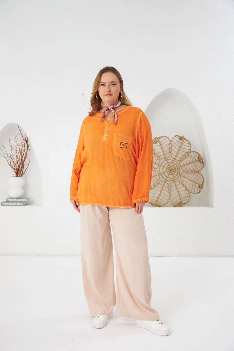 Plus Size Casual Modest Blouse