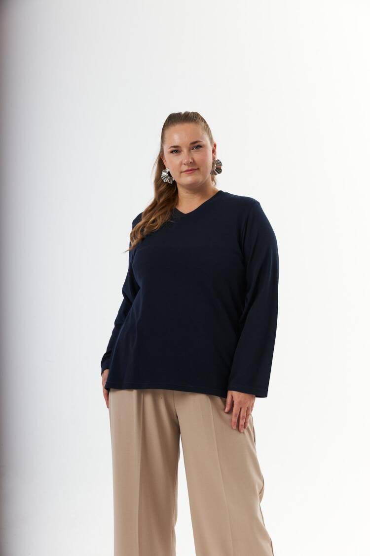 Plus Size Casual Modest Blouse