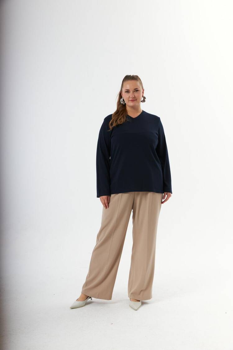 Plus Size Casual Modest Blouse