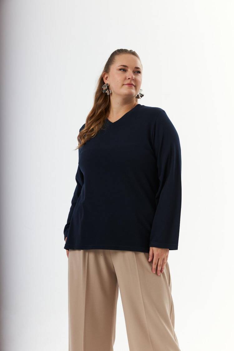 Plus Size Casual Modest Blouse