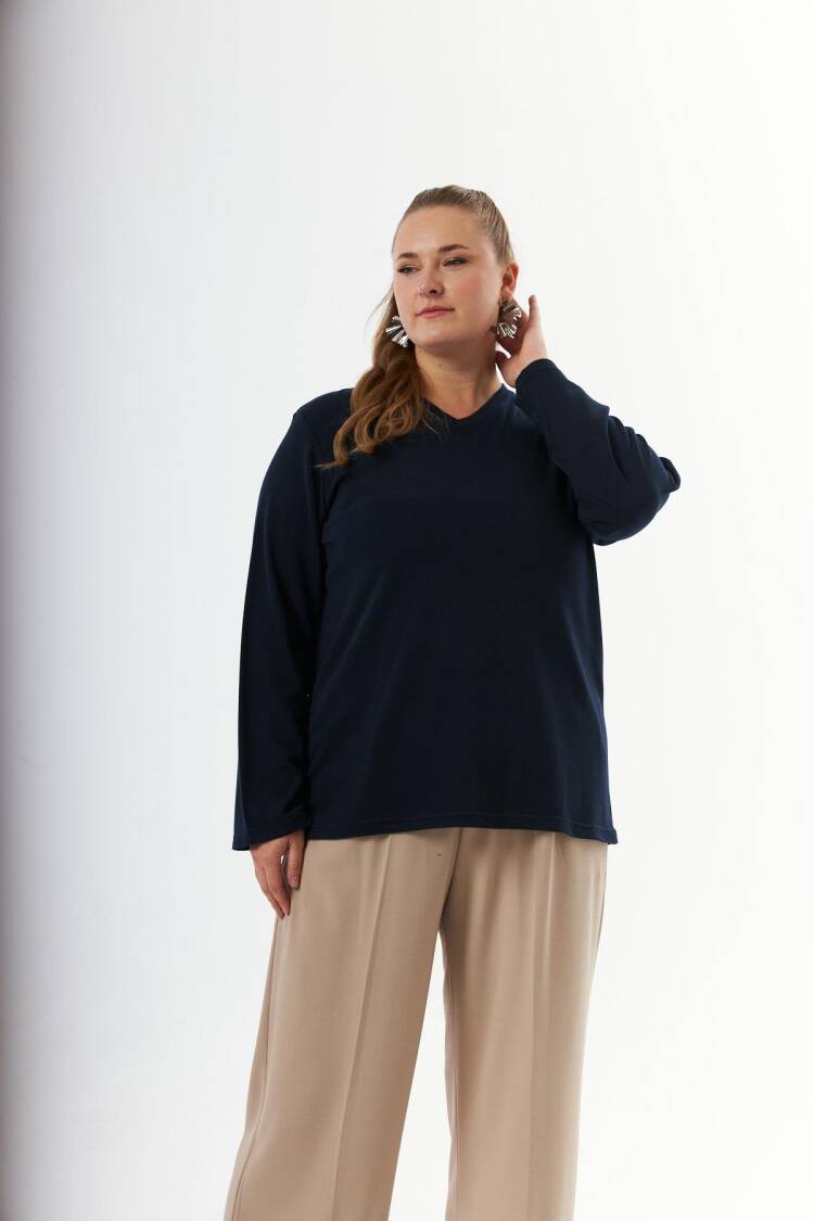 Plus Size Casual Modest Blouse