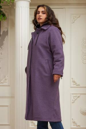 Single-Breasted Long Coat With Flap Pocket