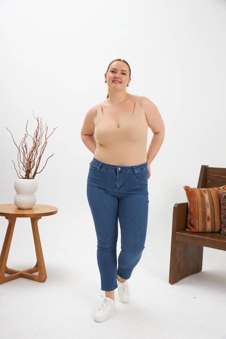 Casual Mom Jeans With Skinny Leg