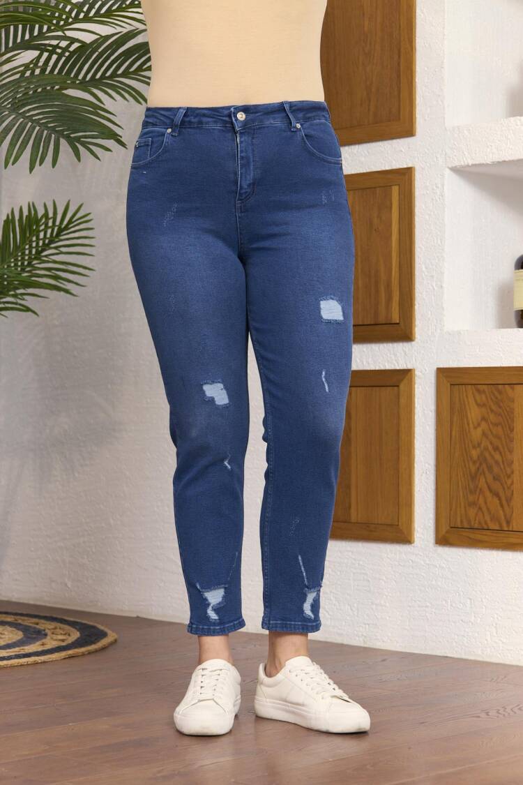 Casual Plus Size Vintage Mom Jeans