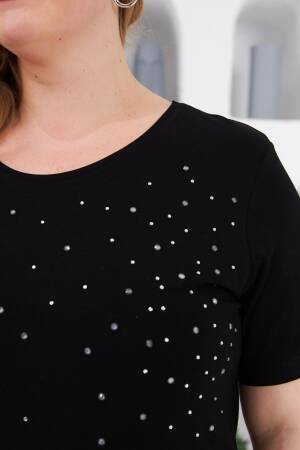 Plus Size Glam Tshirt With Sequined Detail
