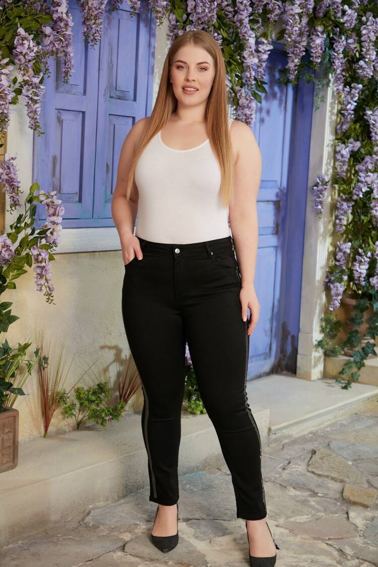 Plus Size Sexy Casual Elegant Jeans