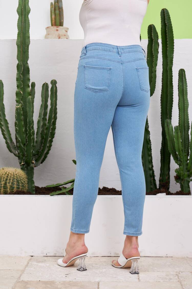 High Waist Mom Skinny Jeans