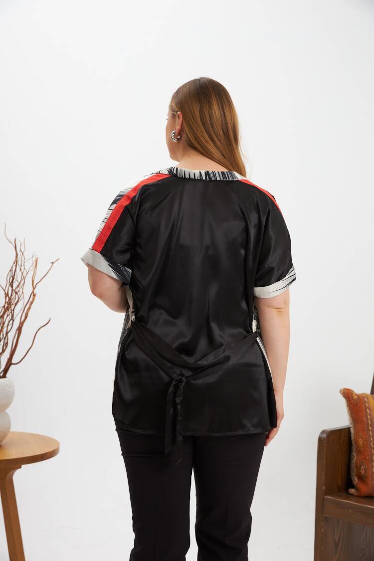 Black Plus Size Casual Elegant Blouse