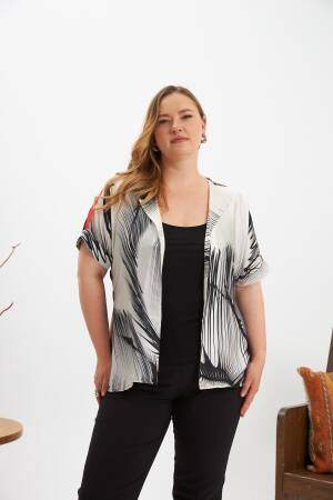 Black Plus Size Casual Elegant Blouse