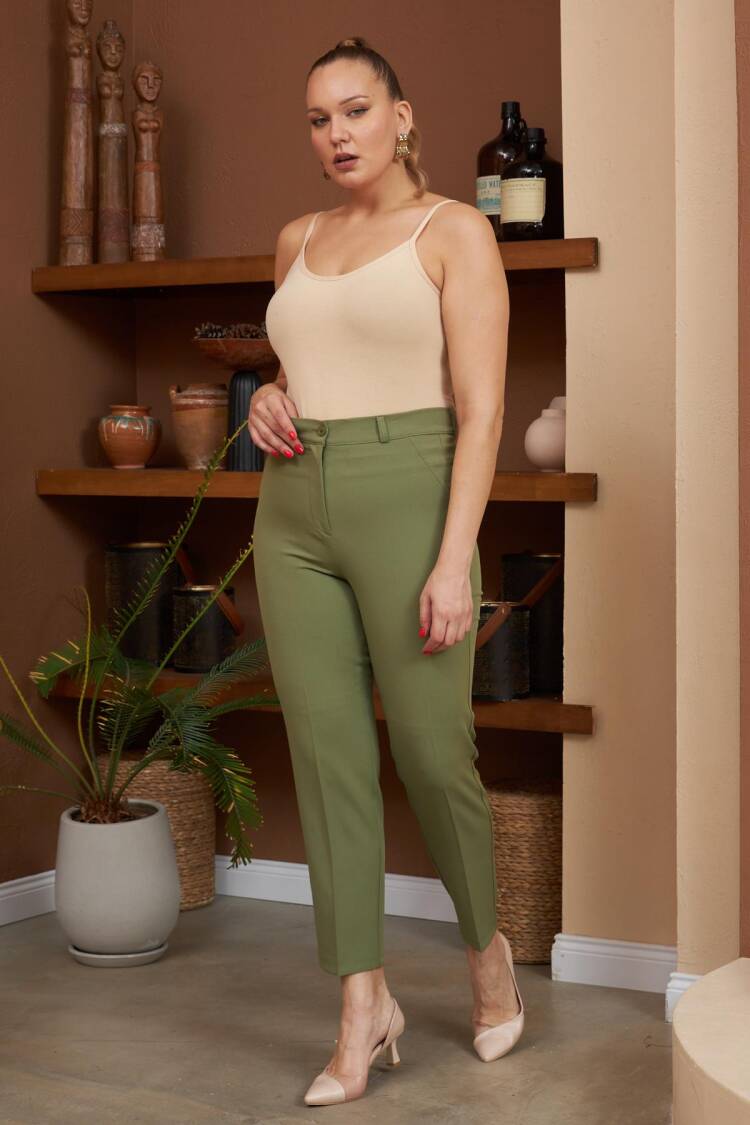 Green Cigarette Pants