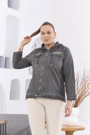 Grey Windbreaker Jacket