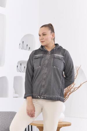Grey Windbreaker Jacket