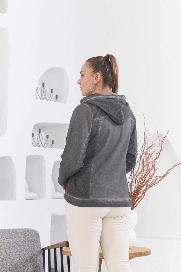 Grey Windbreaker Jacket