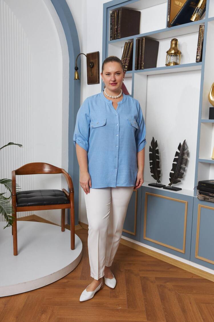 Modest Plus Size Casual Elegant Shirt