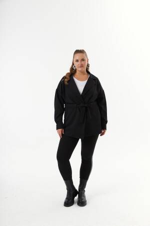 Waist Lace Detailed Plus Size Jackets
