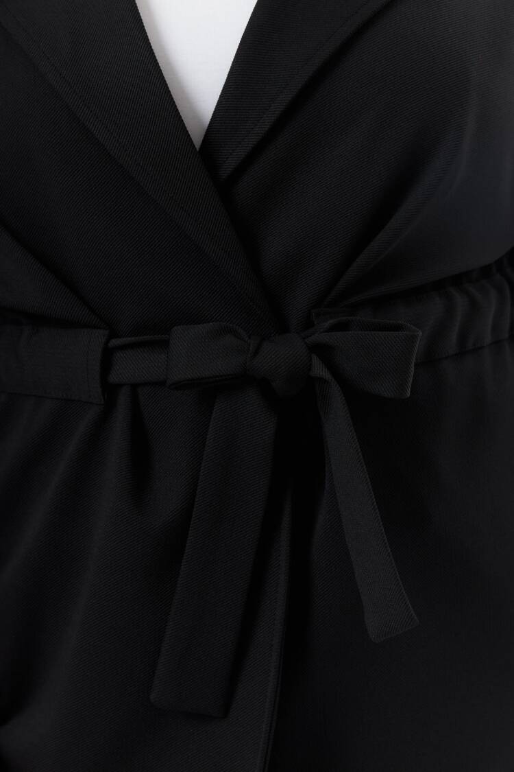 Waist Lace Detailed Plus Size Jackets