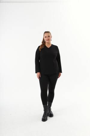 Plus Size V-Neck Elegant Blouse