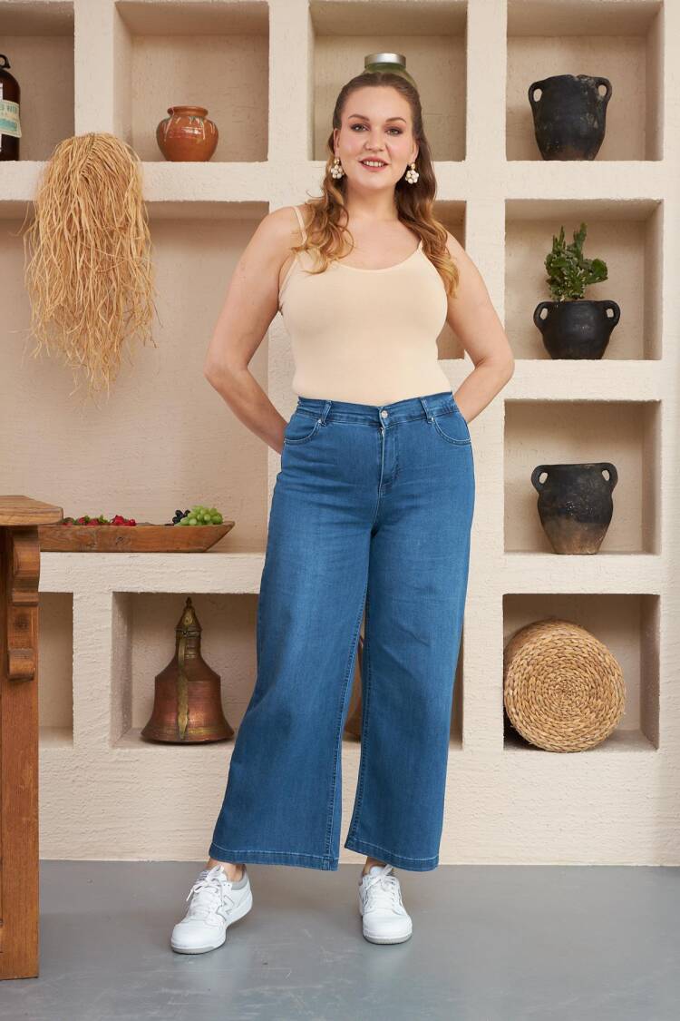 Casual Plus Size Mom Jeans