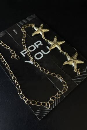 Gold Chain Detailed Women's Belt