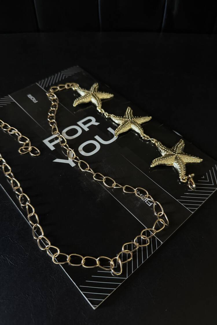 Gold Chain Detailed Women's Belt