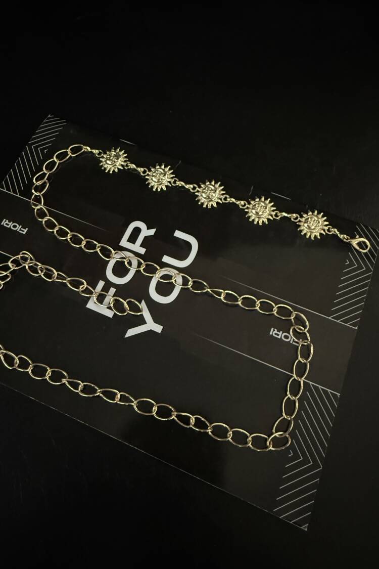 Gold Chain Detailed Women's Belt