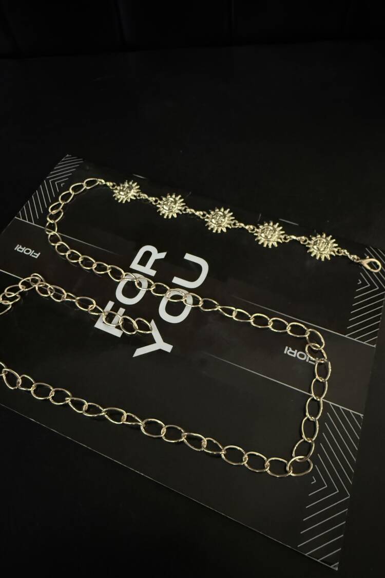 Gold Chain Detailed Women's Belt