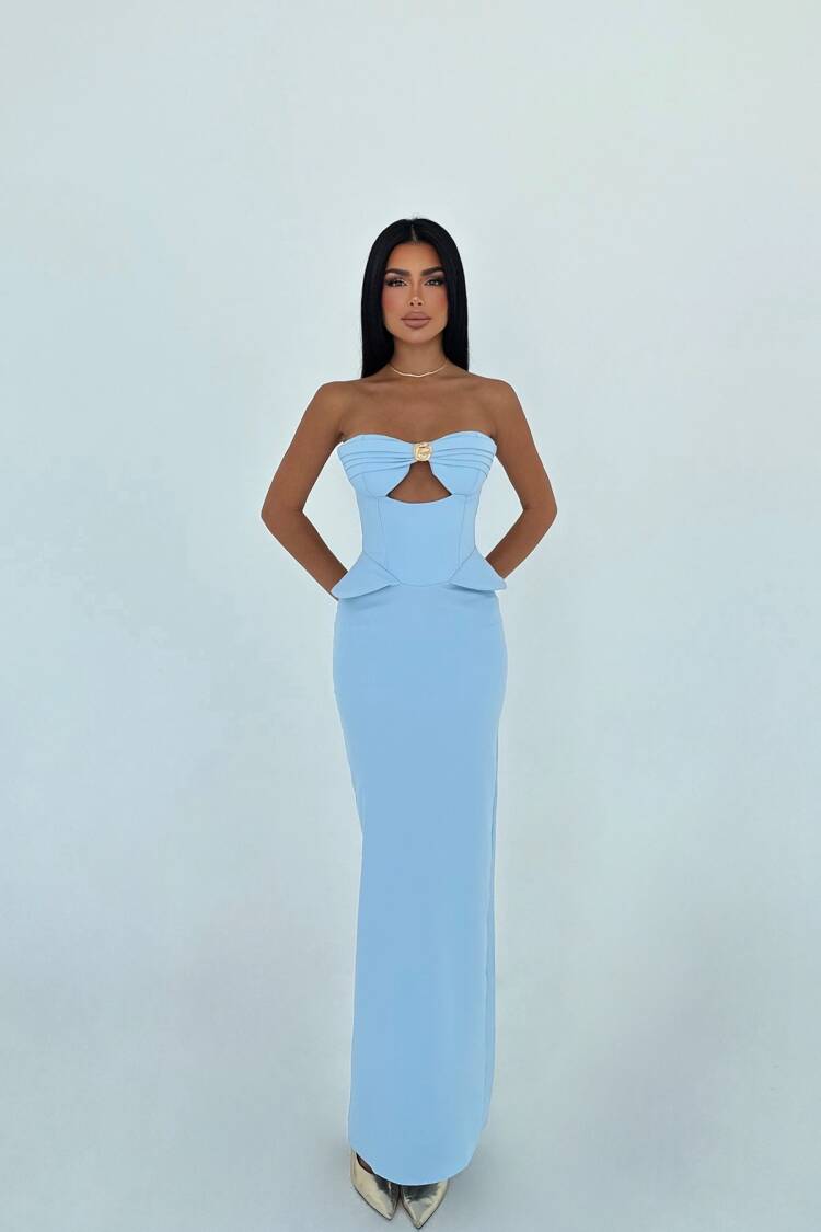 Strapless Dress With Pocket Detail