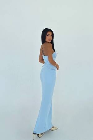 Strapless Dress With Pocket Detail