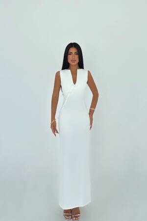 ElegantSheath Dress With V-Neck