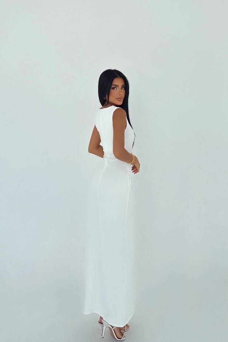 ElegantSheath Dress With V-Neck