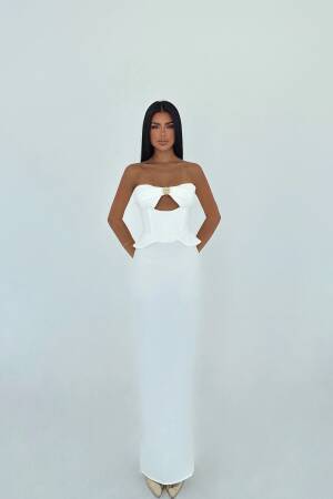 Strapless Corset Maxi Dress