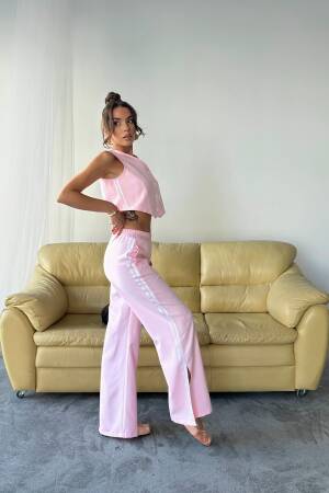 Palazzo Pants With Drawstring And Wide Leg