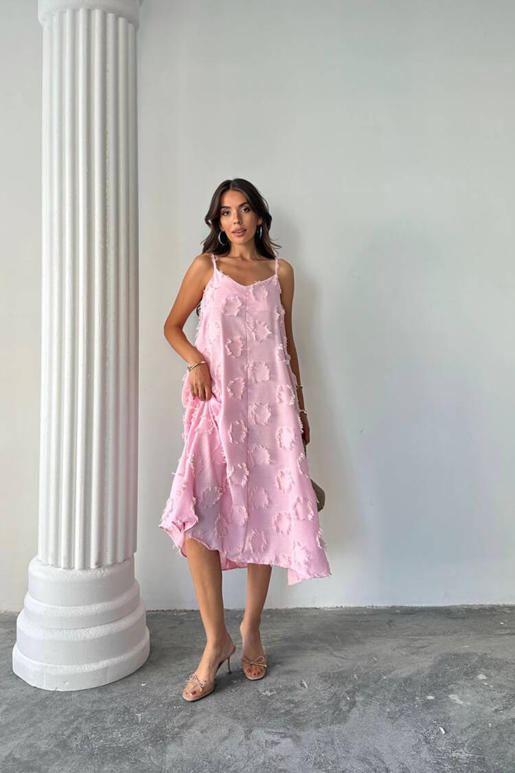 Sleeveless V-Neck Midi Slip Dress