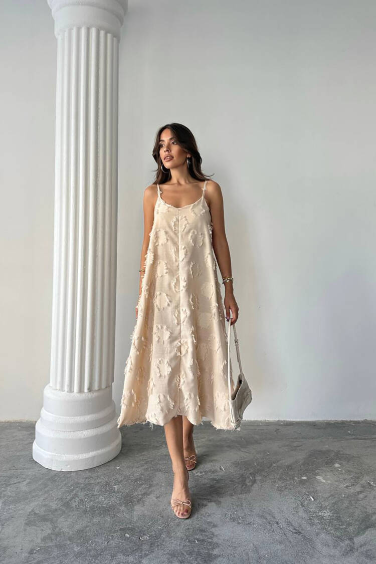 Slip Dress With Sweetheart Neck