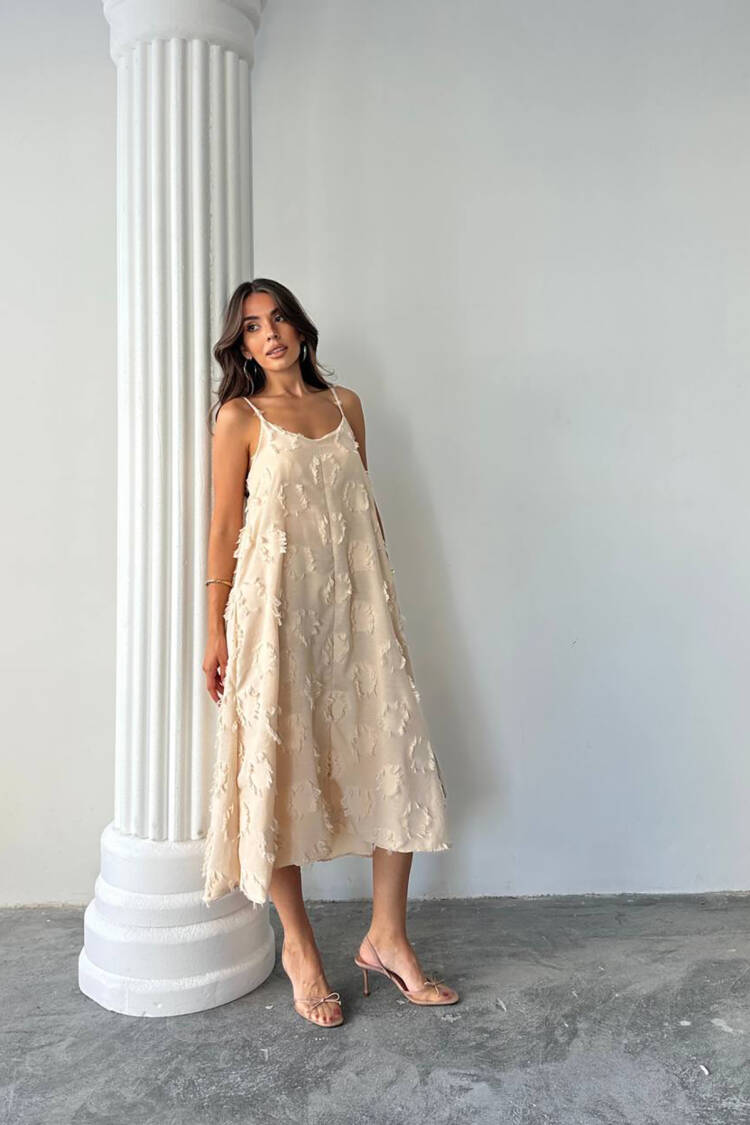 Slip Dress With Sweetheart Neck