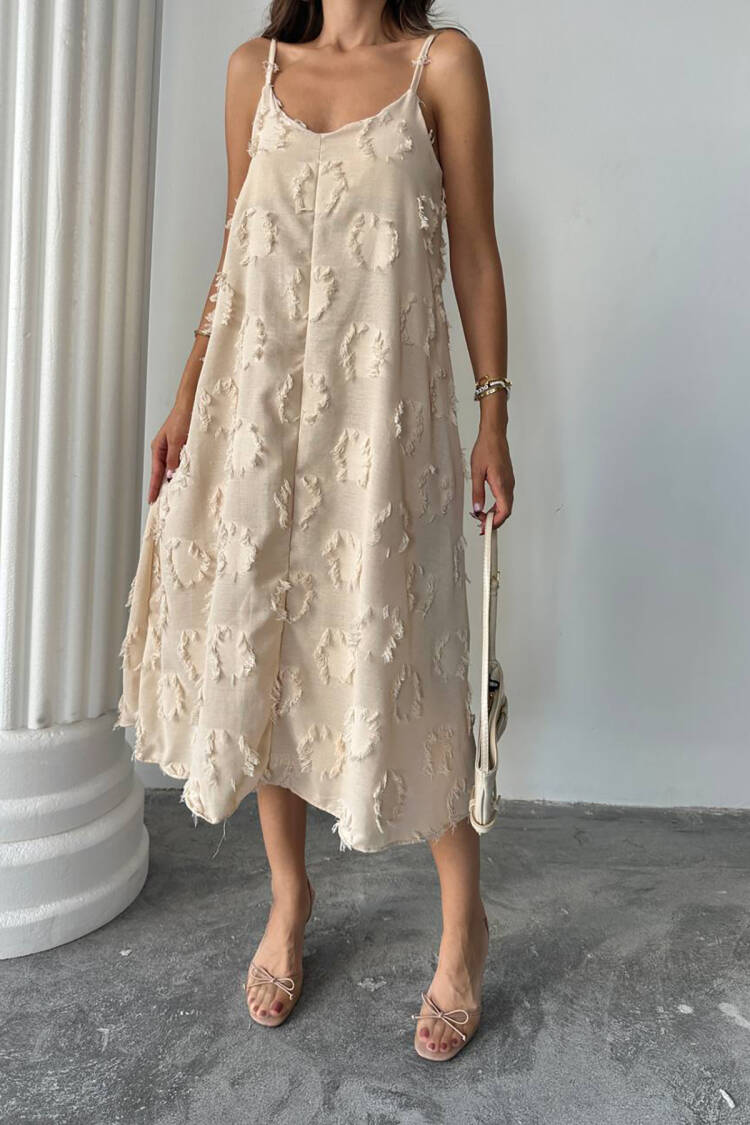 Slip Dress With Sweetheart Neck