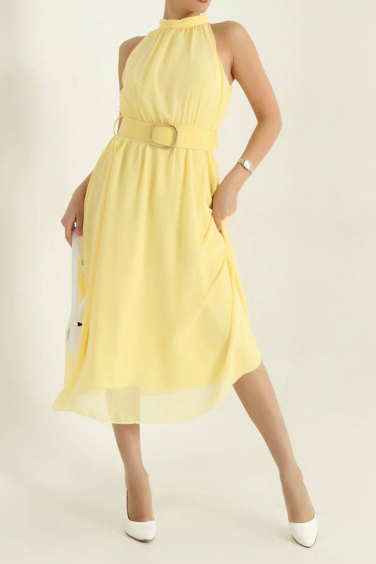 Elegant Fit And Flare Midi Dress