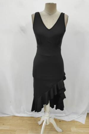 Black Elegant Bodycon Midi Dress