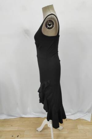Black Elegant Bodycon Midi Dress