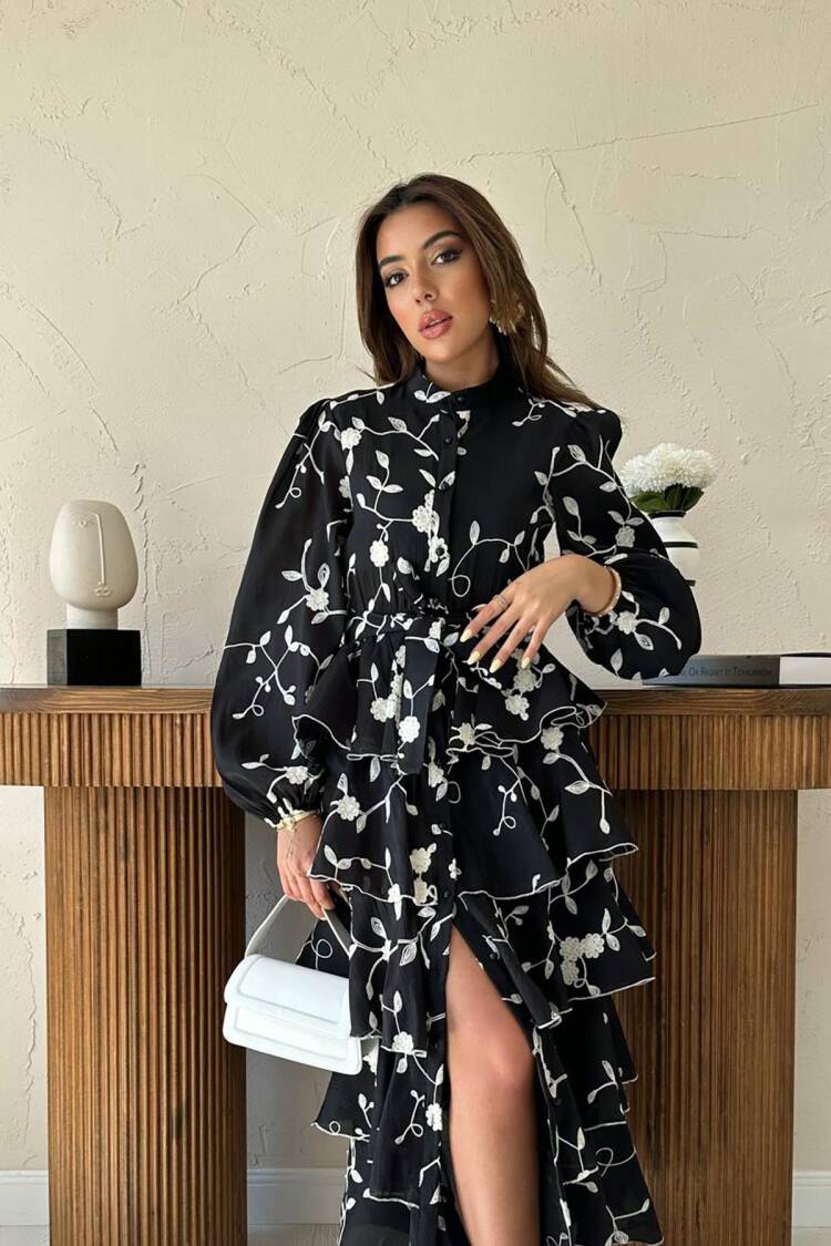 Floral Modest Elegant Maxi Dress