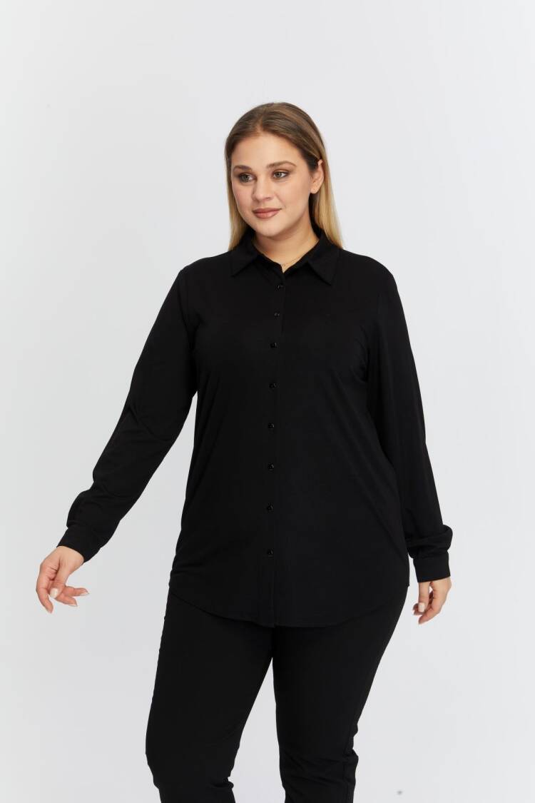 Modest Formal Plus Size Shirt