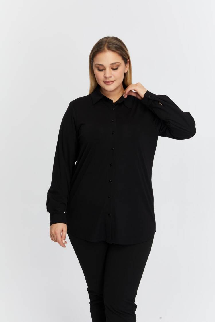 Modest Formal Plus Size Shirt